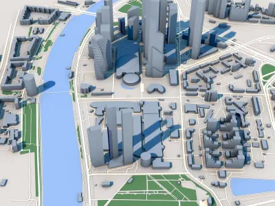 Moscow City Russia  3D model