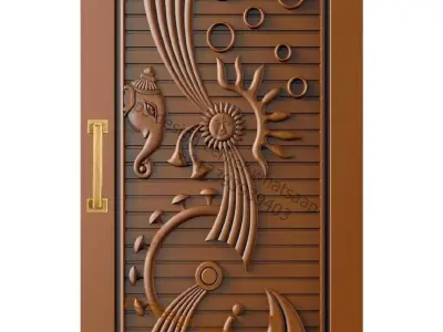 cnc doors design cnc router 3D model