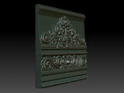 Indian Temple Wall basrelief 36 240622 3D print model