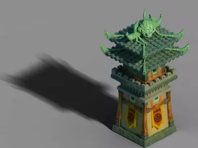Game Gang Construction - Arrow Tower 3D model