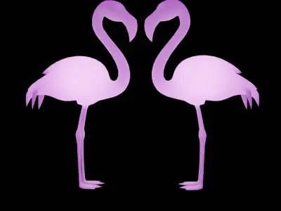 Flamingo Indirect Lighting 3D model