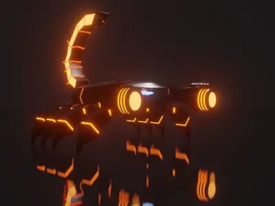 Sci-Fi Scorpion 3D model