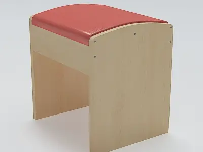 Simple Stool 01 3D model