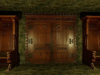 Vintage Three Rooms House  3D model