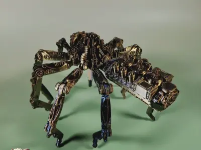 Steampunk Spider 3D print model