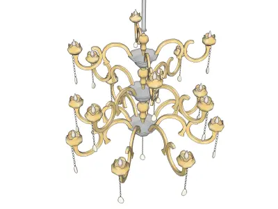 chandelier 12 3D model purchase