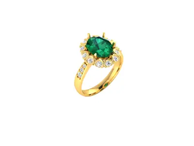 Women Ring  Render 3dm STL OBJ FBX Details 3D print model 243