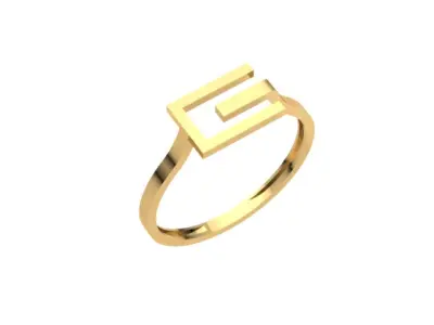 Gold Ring Minimal 5 3D print model