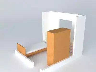 Baby bedroom interior Free 3D model