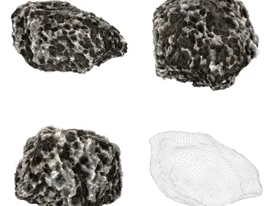 Volcanic Rock Collection Low-poly 3D model