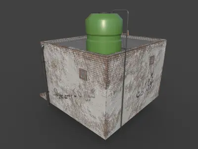 Small Village House Low-poly 3D model