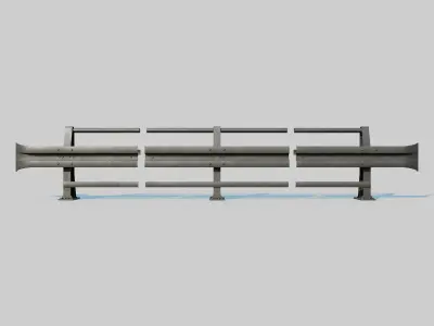 Street Pavement Barrier 3D model