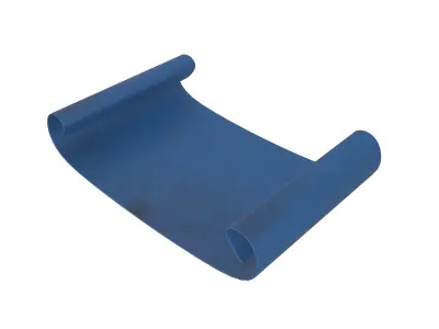 Scroll Paper v1 012 Low-poly 3D model