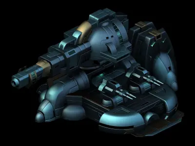 Spaceship - Guardian Fortress 05 3D model