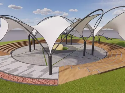 Tensile Structures Collection -A5 3D model