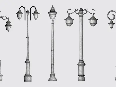 Lamp Post v3 3D print model