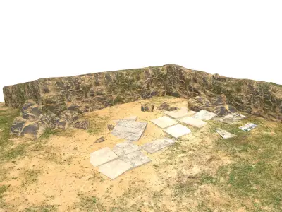 Forgotten Ruins Low-poly 3D model