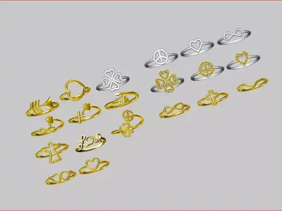 Light Rings - 20 Models 3D print model