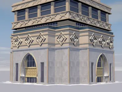 Dubai building 02 3D model