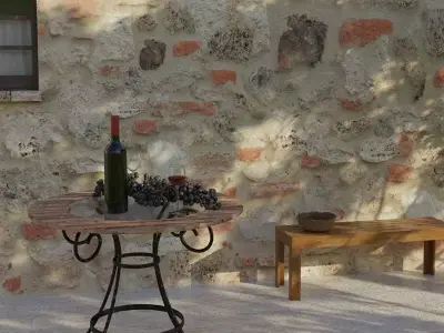 Two Seamless Tuscany House Walls Textures Texture