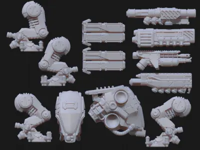 Jade Coalition - Y80 Combat Frame 3D print model