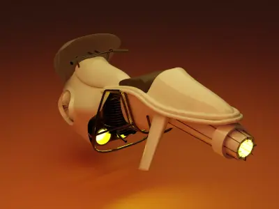 Sci Fi Bike 3D model