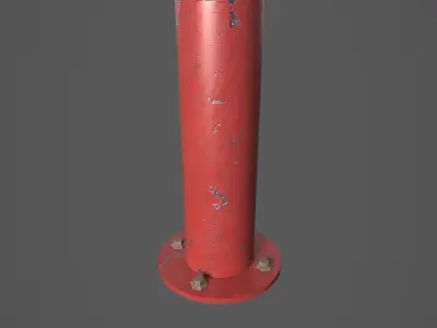 Barrier Low-poly 3D model