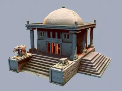 India Temple 3D model