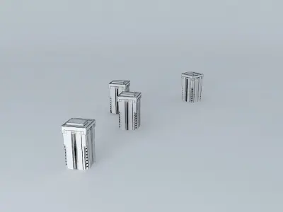 Luksio street highrisers Free 3D model