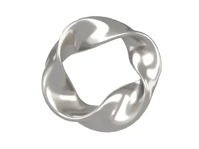 Abstract Ring Shape V1 001 Low-poly 3D model