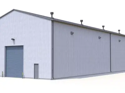 Industrial Building 27 PBR Low-poly 3D model