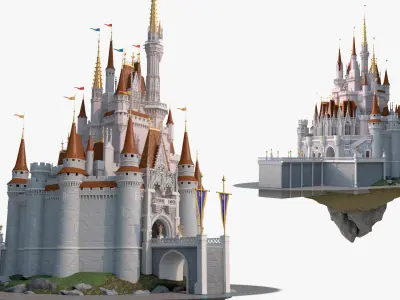  Fantasy Castle Structure 