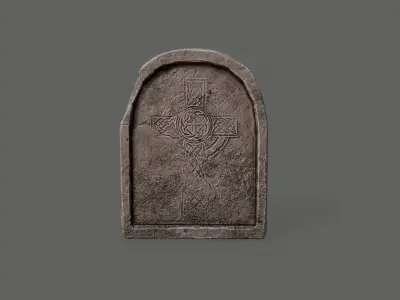 Tombstone PBR asset 3D model