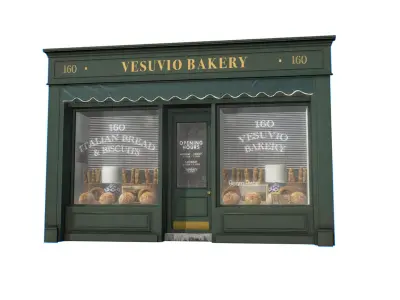 Storefronts Collection Low-poly 3D model