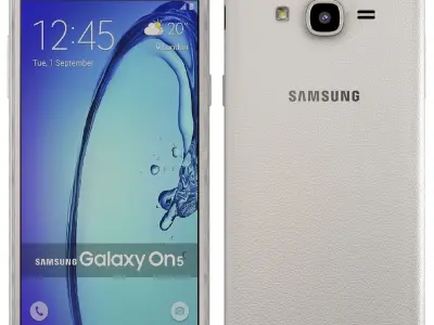 Samsung Galaxy On5 White 3D model