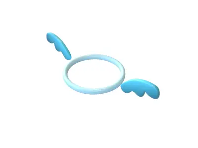 Angel Halo v2 006 Low-poly 3D model