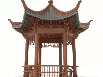 Wooden Gazebos 2 3D model