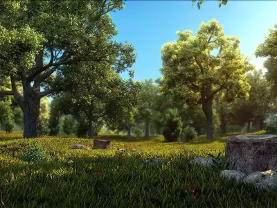 Forest Scene  3D model