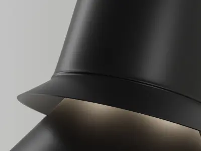 CHEAP MODELZ  Black metal wall lamp 3D model