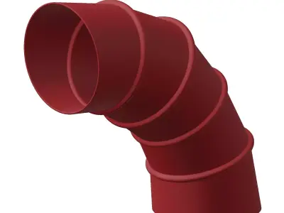 Plastic Elbow Air Duct Toy 3D model