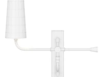  White Shade Lamp by ARHAUS 3D model