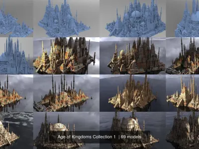 Age of Kingdoms Collection 1  3D Model Pack