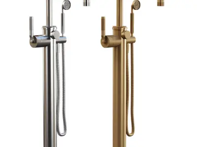 Floor Mounted Single Lever Bath by Samuel Heath 3D model