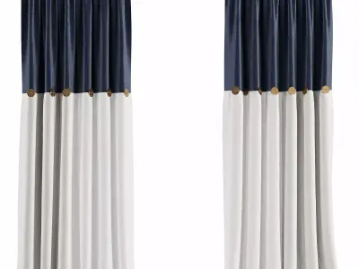 Curtain Set M23 3D model