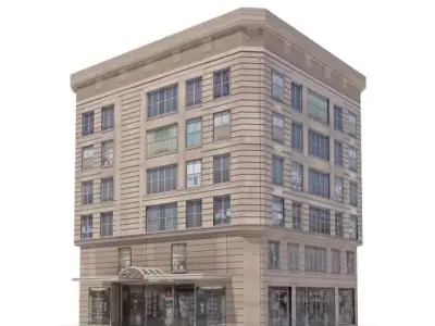 Concrete Building 3D model
