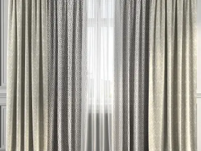 Curtain Set 167 3D model