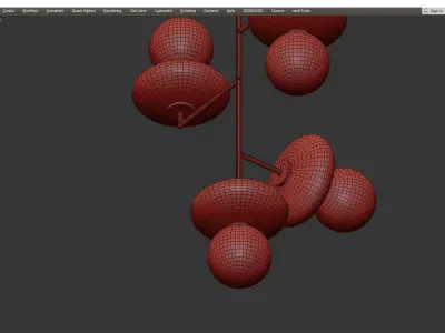 Arteriors Pimpri Chandelier Low-poly 3D model