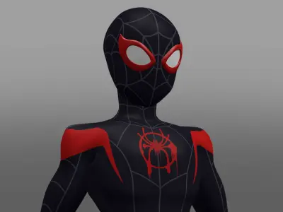 Spectacular Spider - Man Into The Spider Verse Low-poly 3D model