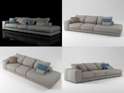 Hills sofa 8 3D model