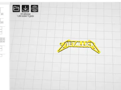 Metallica Keyring 3D print model